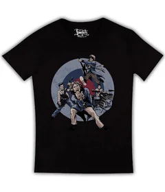 Прикольные футболки: The Who мишень на черной